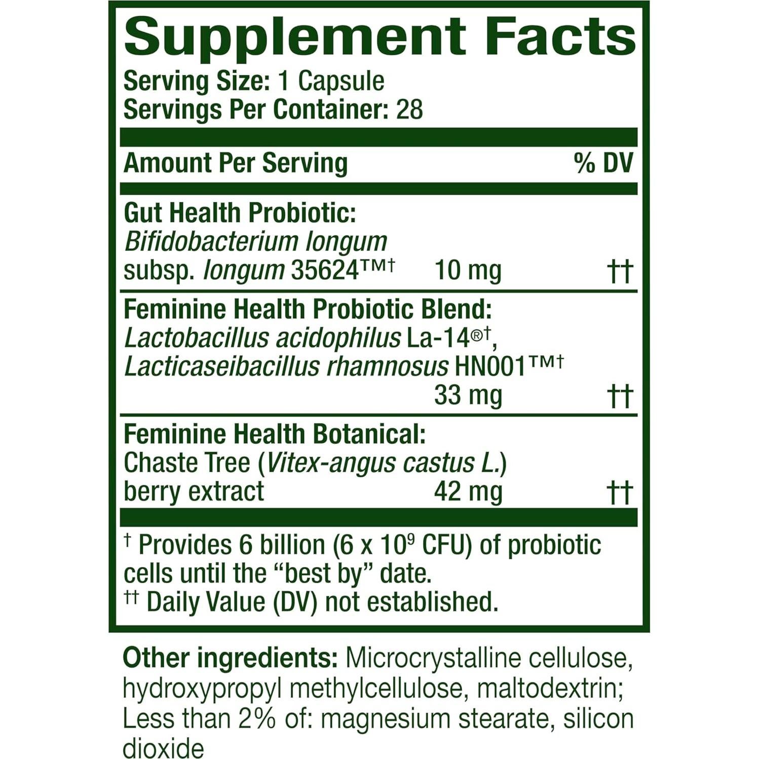 Align Probiotic Acción Dual Mujeres 28 Cápsulas Salud Vaginal