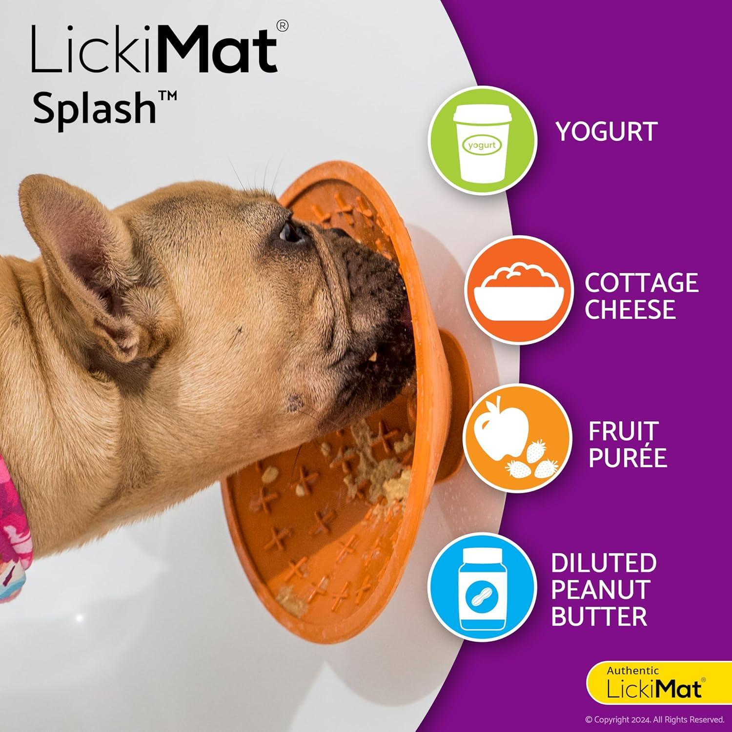 LickiMat Splash Cuenco para Perros Verde 18.8cm Antiestrés