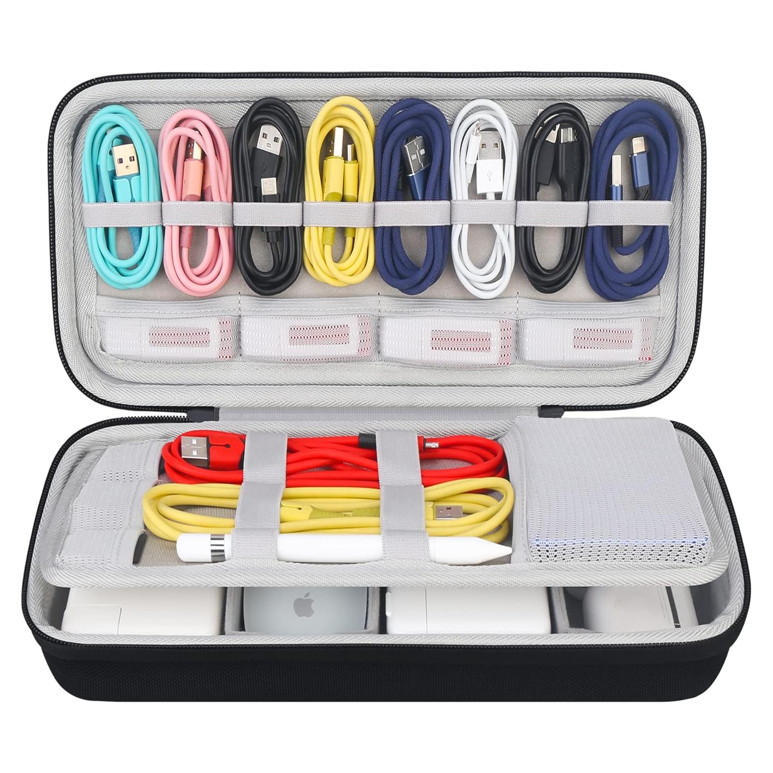 Organizador Electrónico Canboc T97B Negro para Cables y Accesorios