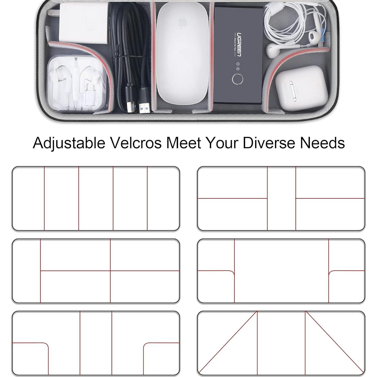 Organizador Electrónico Canboc T97B Negro para Cables y Accesorios