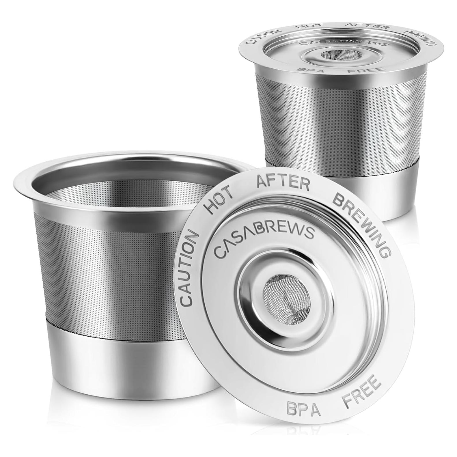 Filtros Reutilizables K Cup CASABREWS CASKF02 Acero Inoxidable