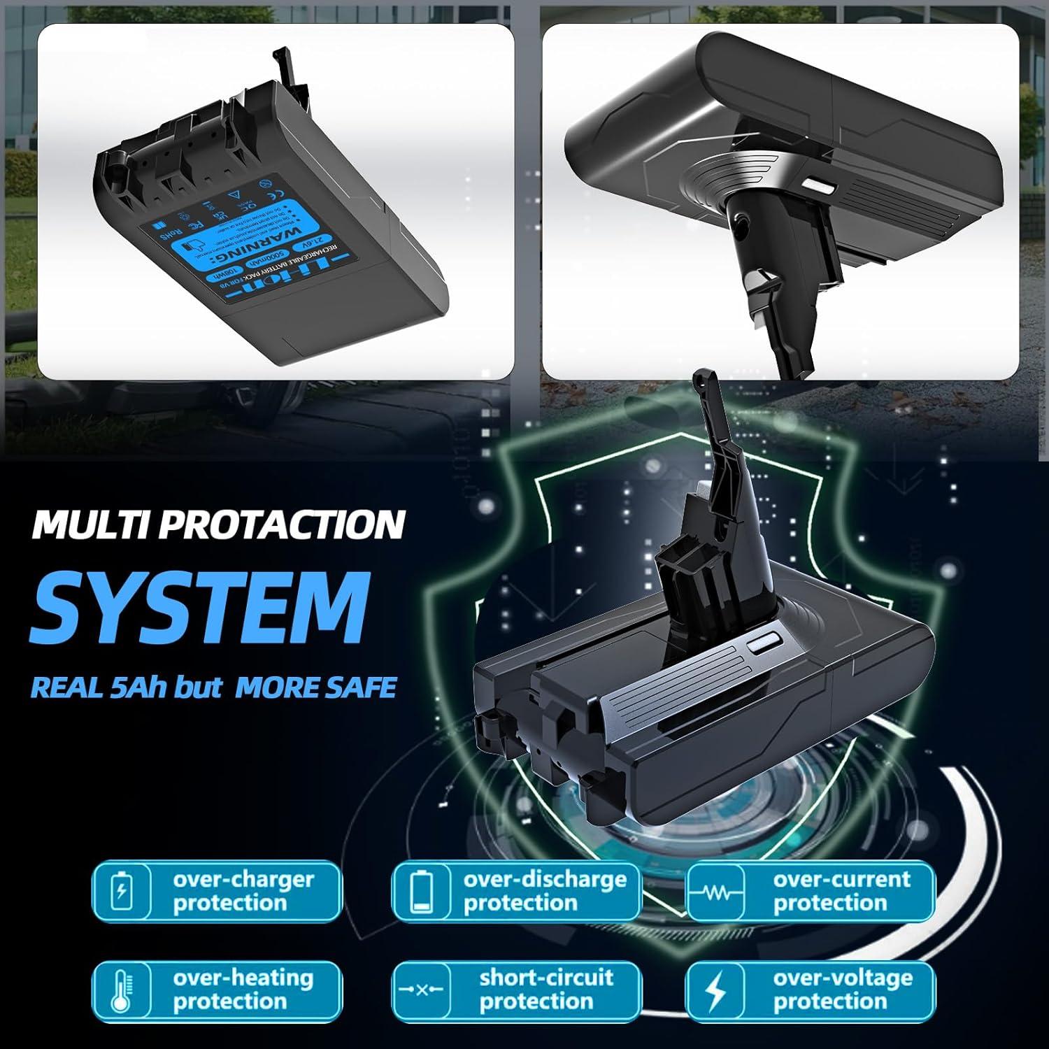 Batería de Reemplazo Svetyd V8 5000mAh para Aspiradoras Dyson