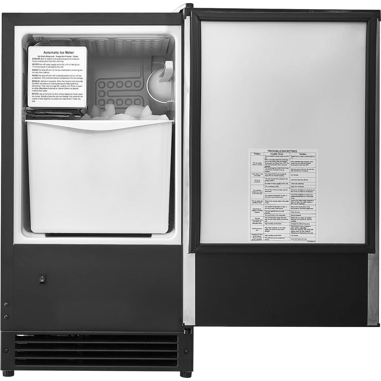 Máquina de Hielo Bajo Mostrador VEVOR IMC25, 11.34 Kg/Día