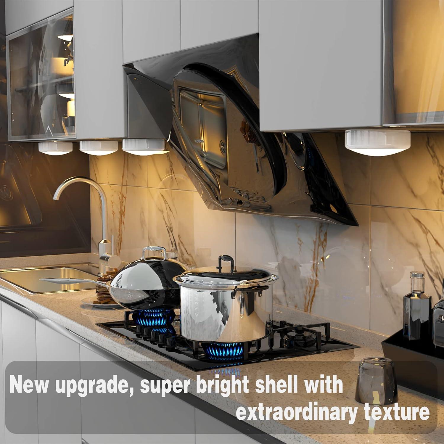 ILUMINACIÓN LED Bajo Gabinete ILYXY 3 Luces Puck Inalámbricas