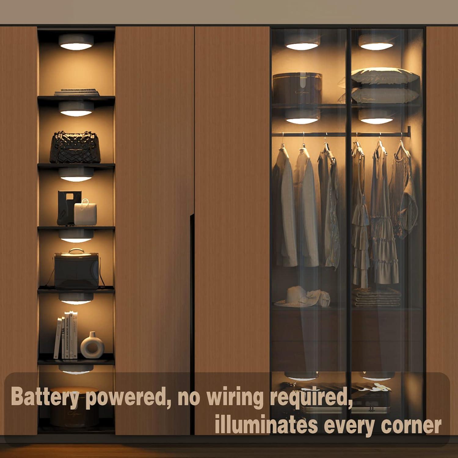 ILUMINACIÓN LED Bajo Gabinete ILYXY 3 Luces Puck Inalámbricas