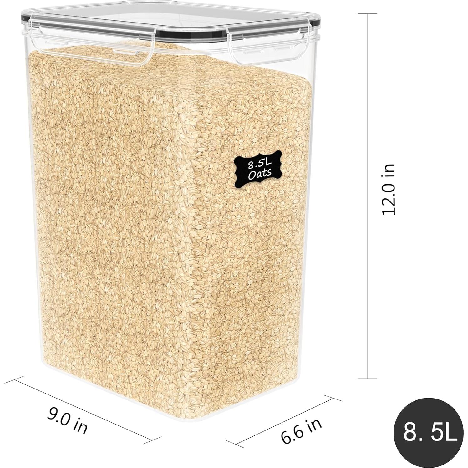 Contenedores de Almacenamiento FOOYOO 8.5L - 2 Piezas BPA Free