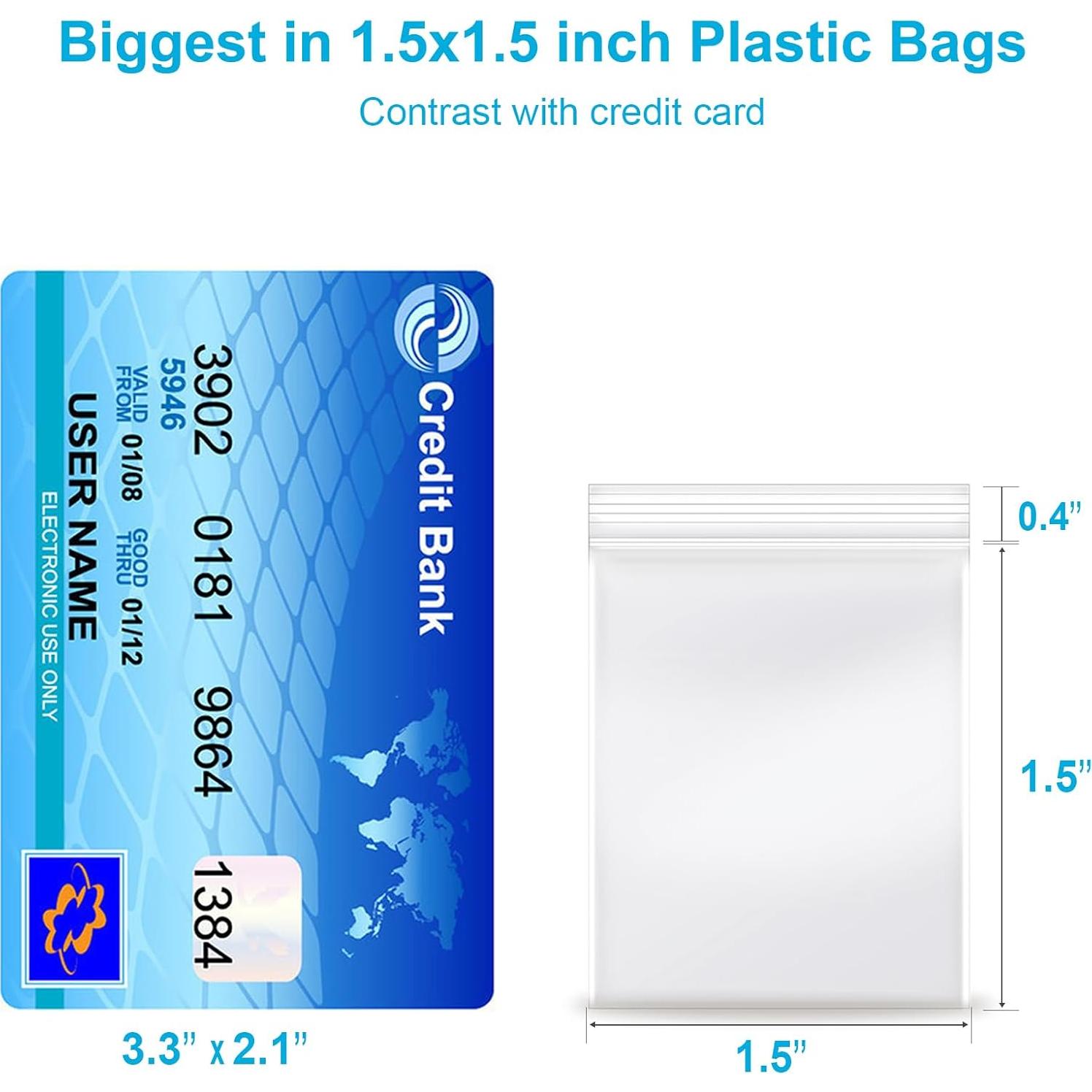 Bolsas de Plástico Reclosables 40x45mm Enbreey - Paquete de 200