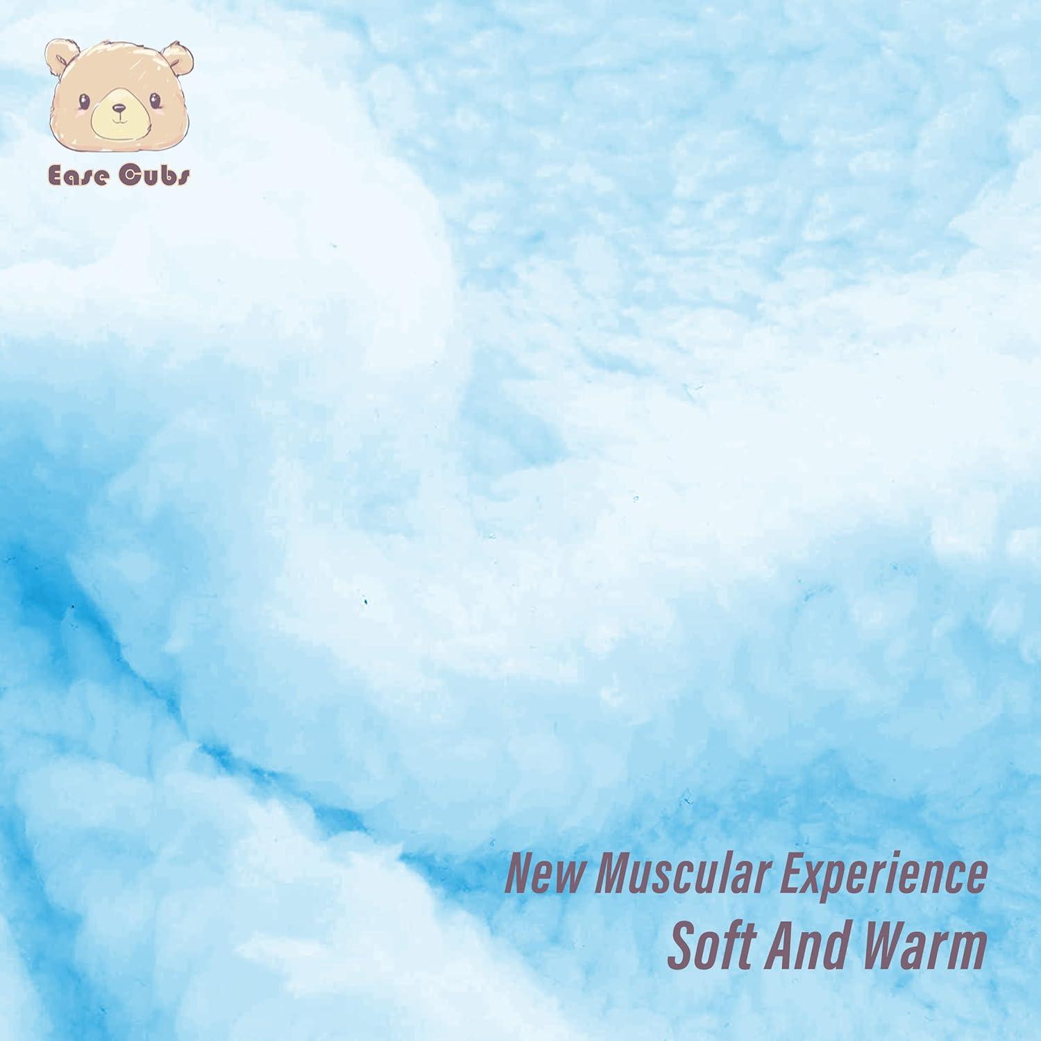 2 Envolturas de Bebé Sherpa Ease Cubs Aguamarina 0-6 Meses