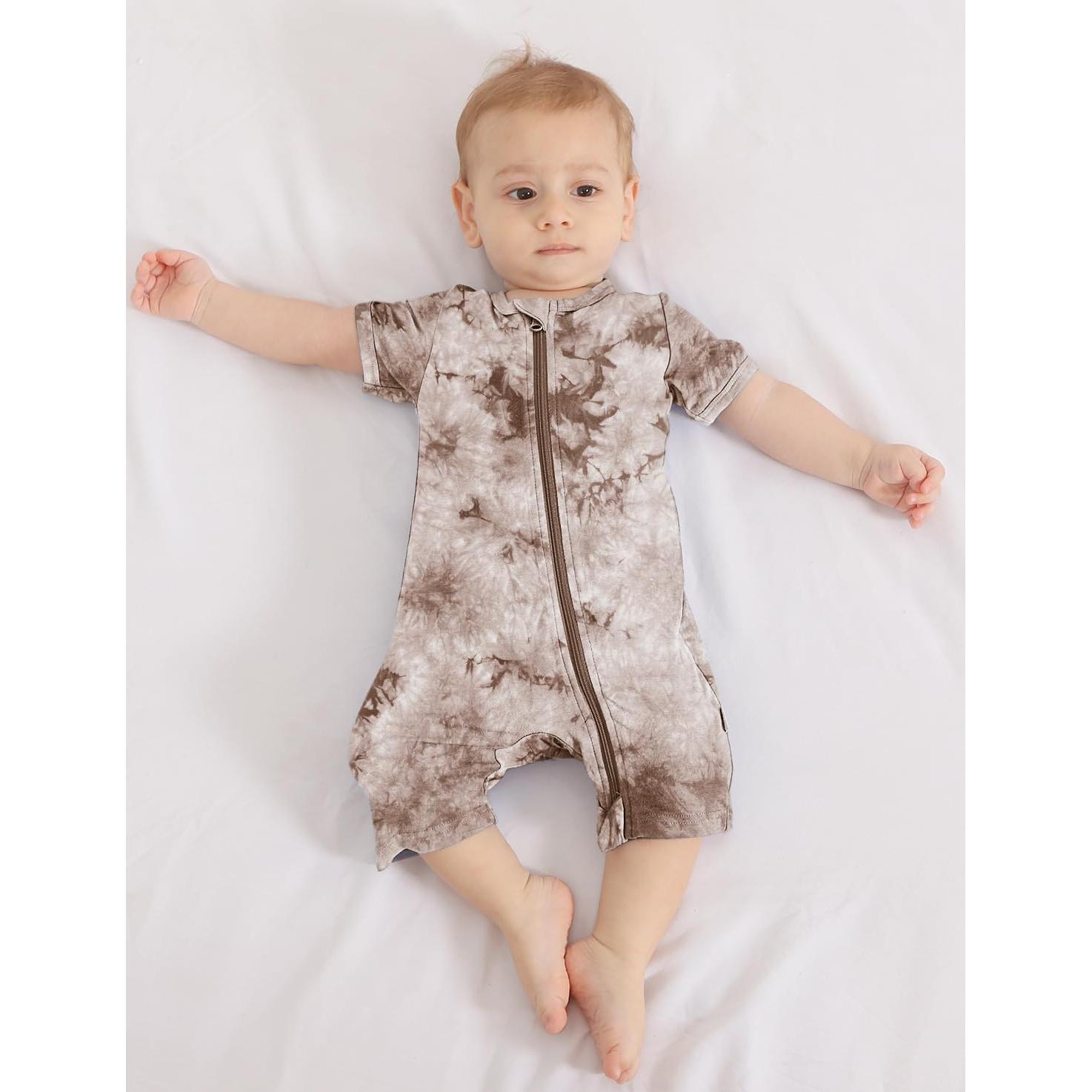 Pijamas de Bebé Jimonda Rayón de Bambú 3 Monos Tie Dye 0-24M