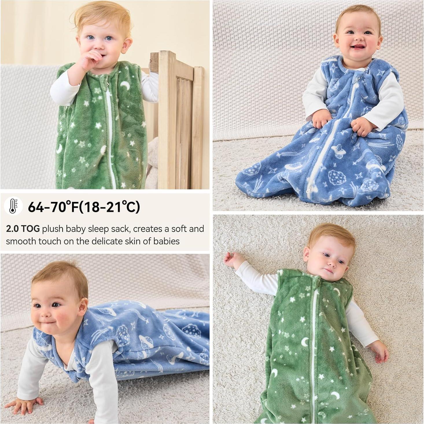 Saco de Sueño Bebé Unnivoll 0-6 Meses TOG 2.0 Azul Verde