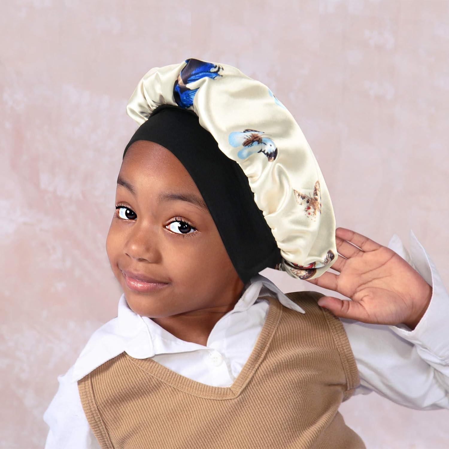 Gorro de satén para niños SENGTERM doble capa hipoalergénico