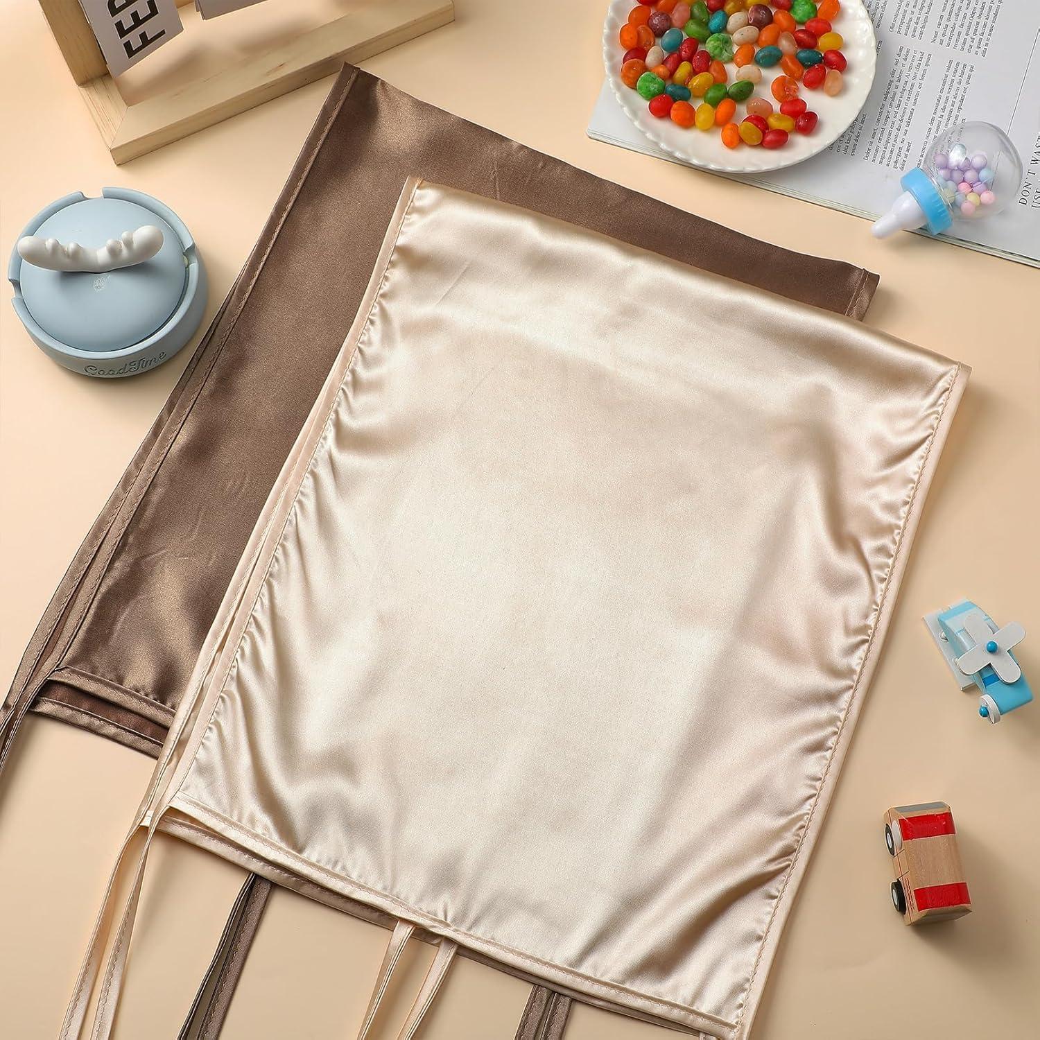 Sábanas de Cuna de Satén Hosuly 2 Pcs Suaves 74x30.5 cm