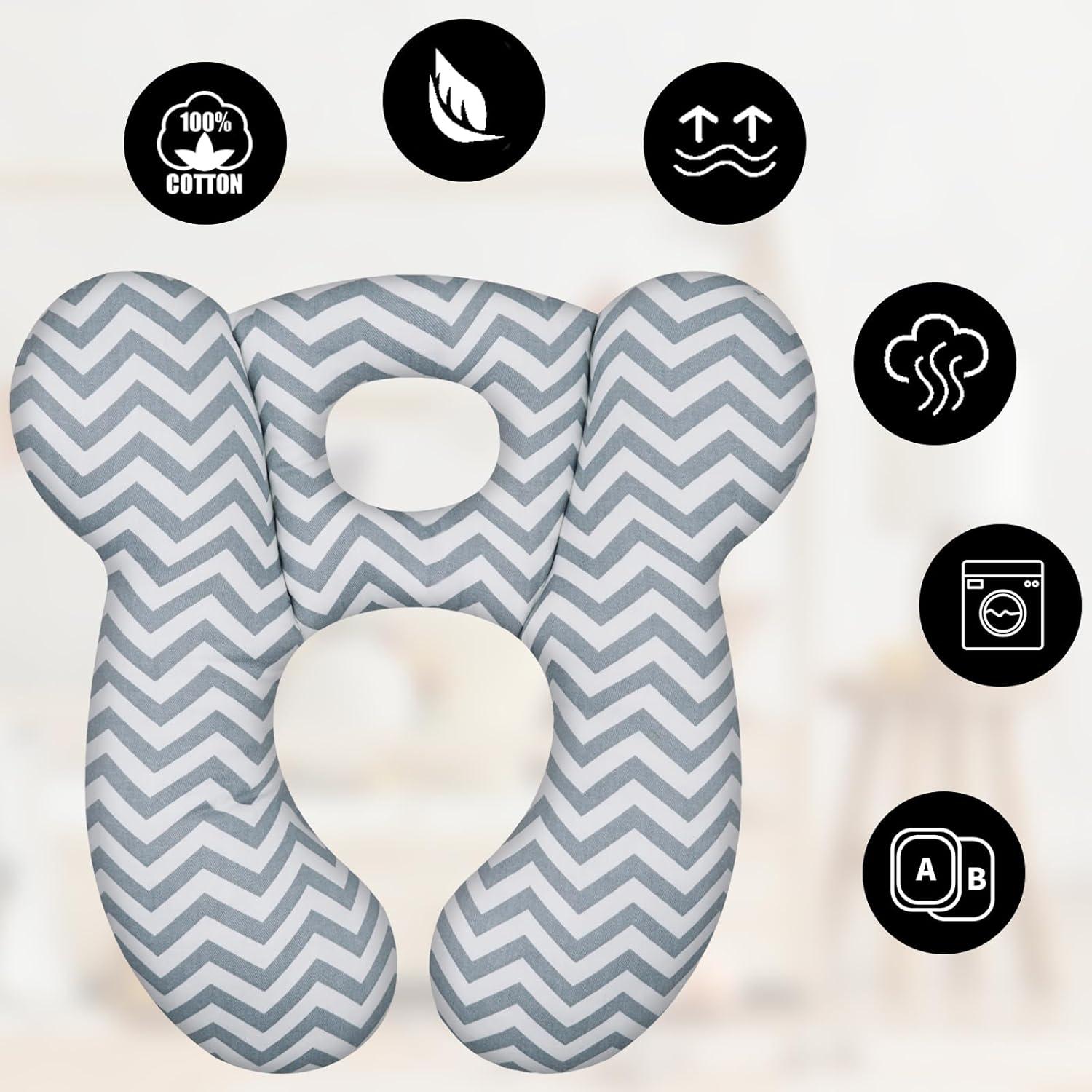 Almohada de Viaje Suave XIGGA para Bebés - Ergonomía Floral