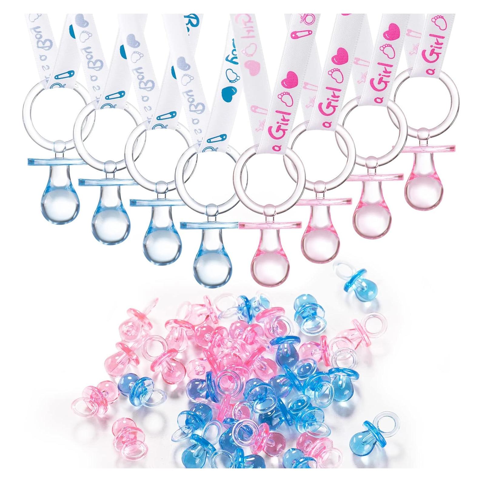 Collar de Chupetes ZYFLSQ para Baby Shower - 30 Mini Chupetes