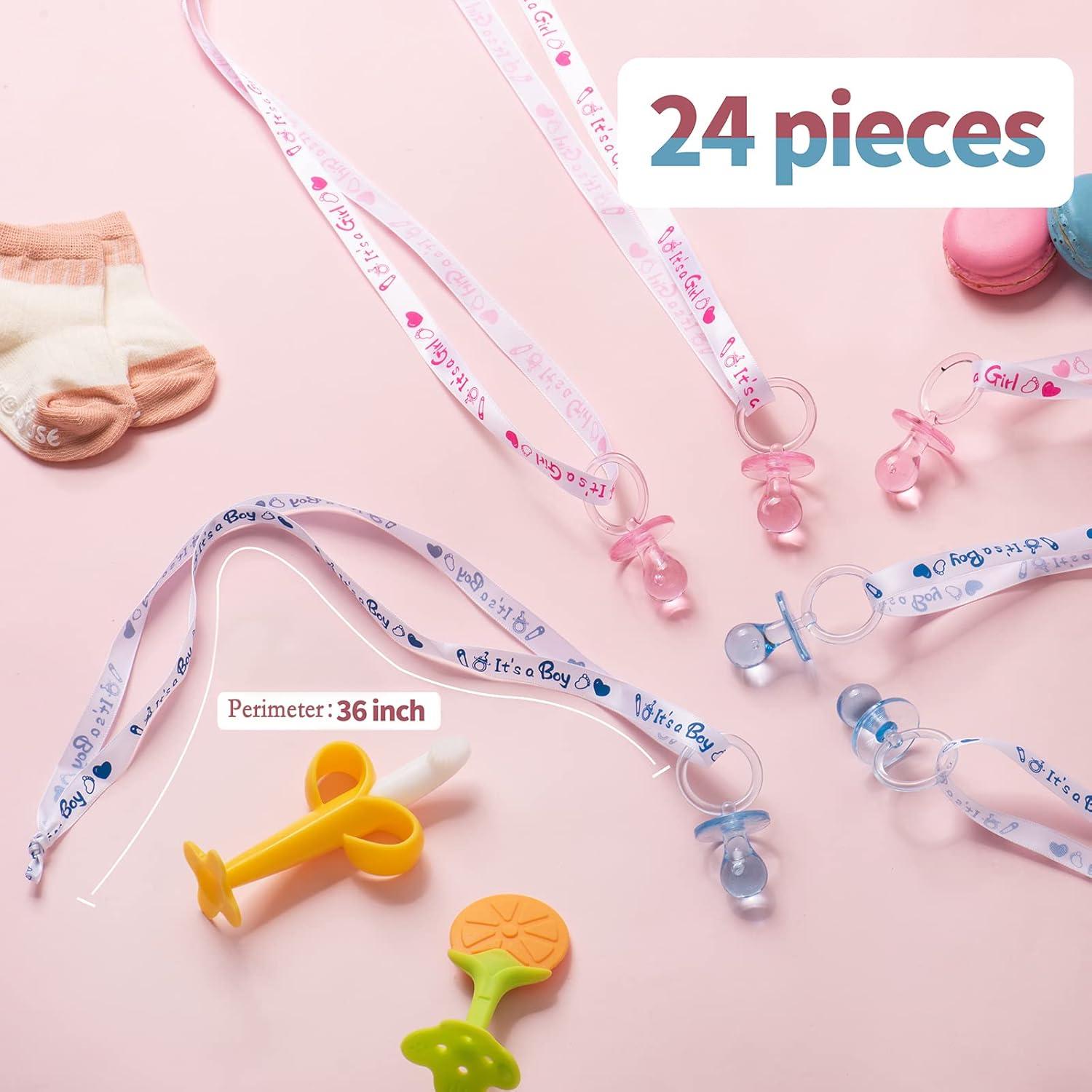 Collar de Chupetes ZYFLSQ para Baby Shower - 30 Mini Chupetes