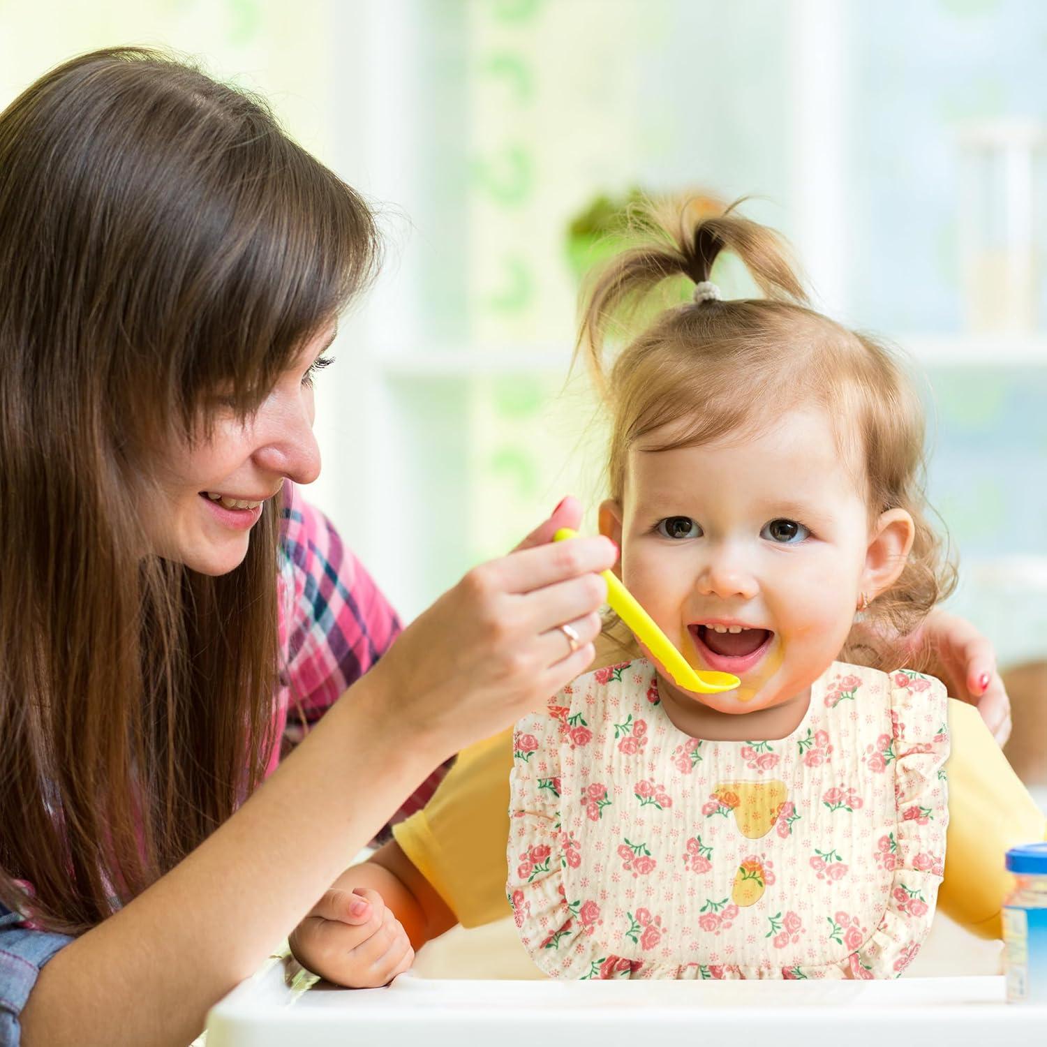 Baberos de Muselina Zainpe 5 Pcs Algodón Rosa Absorbentes