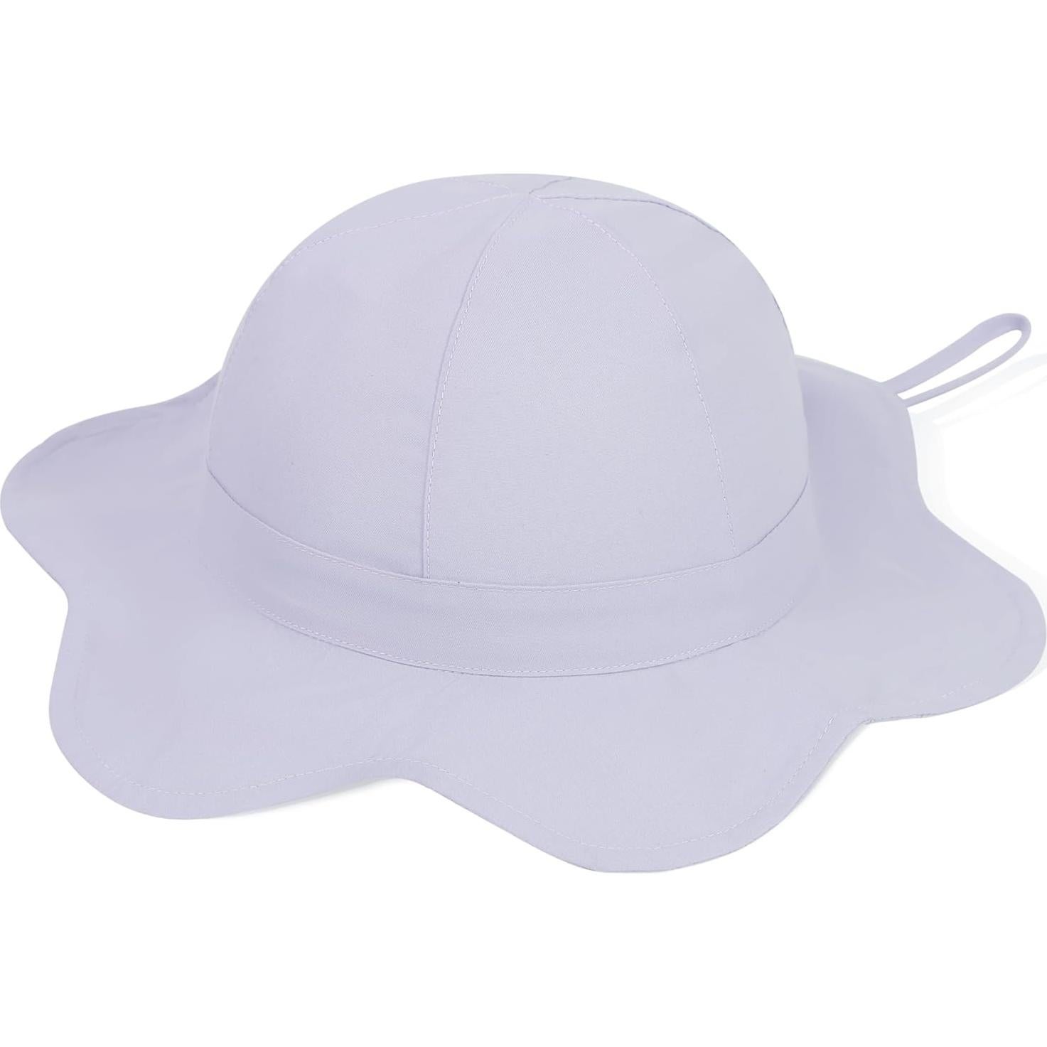 Sombrero de Sol UPF 50+ para Niña Bebé Azul 0-6T