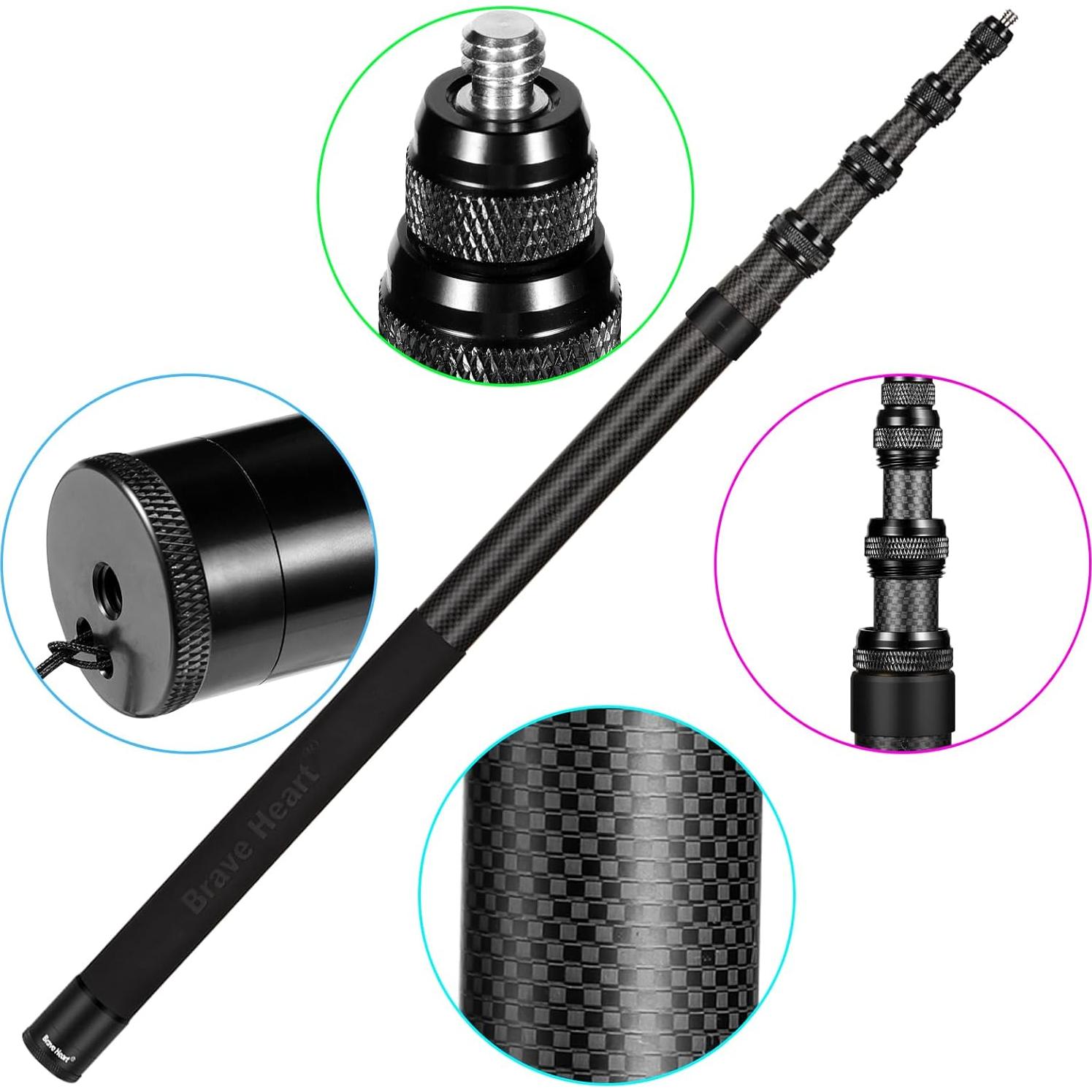 Palo de Selfie Invisible Liuliron 299.72 cm para Insta360 y GoPro