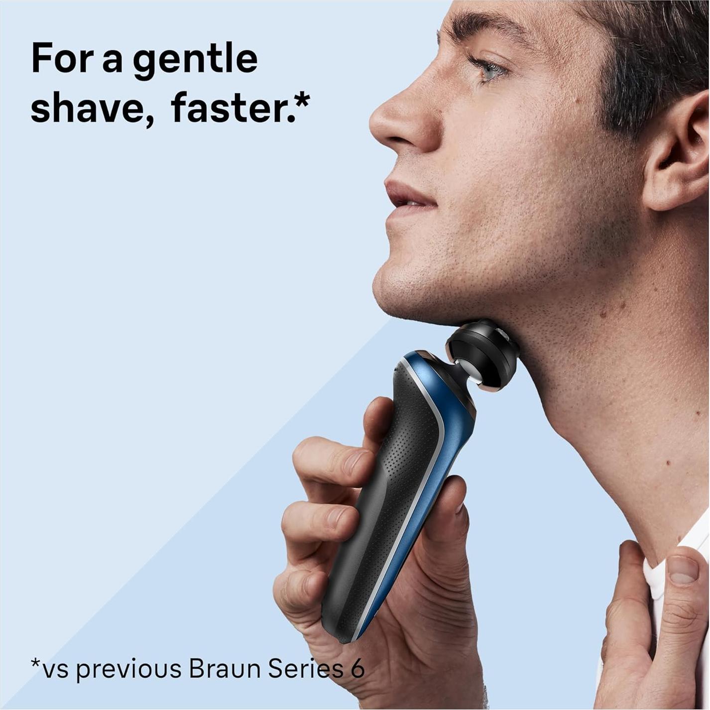 Afeitadora Eléctrica Braun Serie 6 6172cc, Húmedo y Seco, Kit 3 Piezas