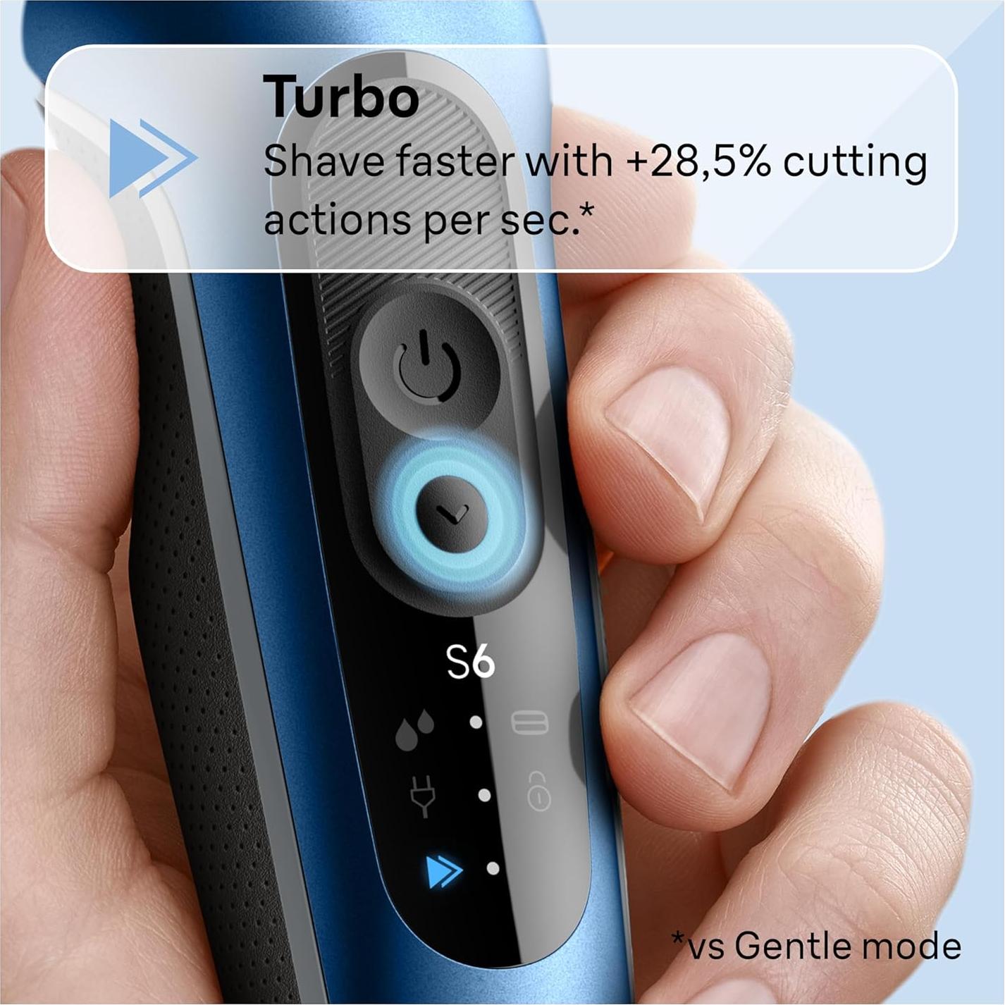 Afeitadora Eléctrica Braun Serie 6 6172cc, Húmedo y Seco, Kit 3 Piezas