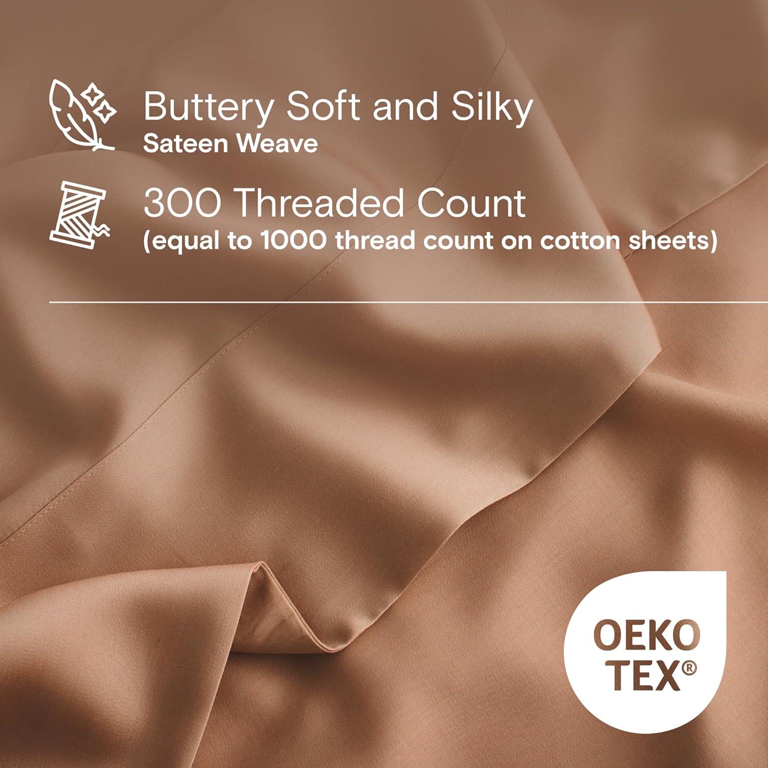 Juego de Funda de Edredón DOZ, 100% Viscosa Orgánica, Twin