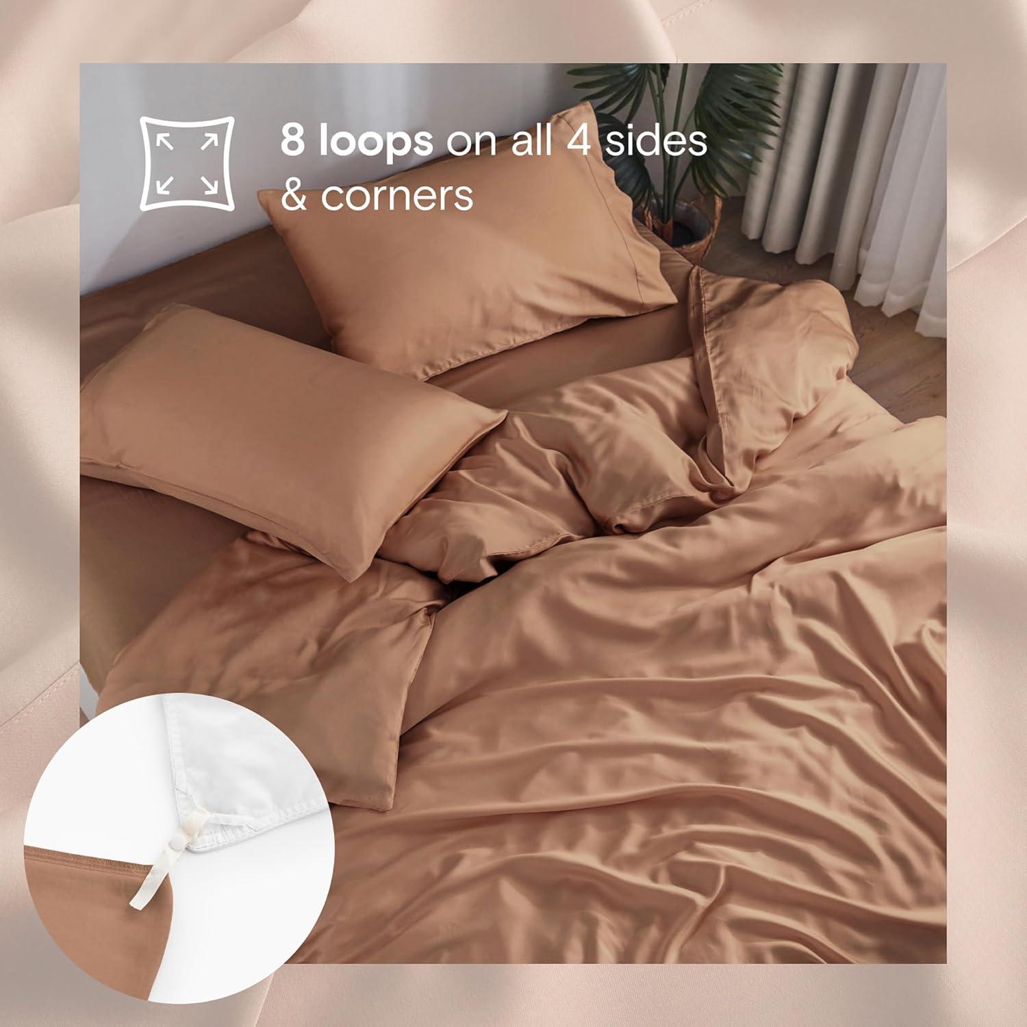 Juego de Funda de Edredón DOZ, 100% Viscosa Orgánica, Twin