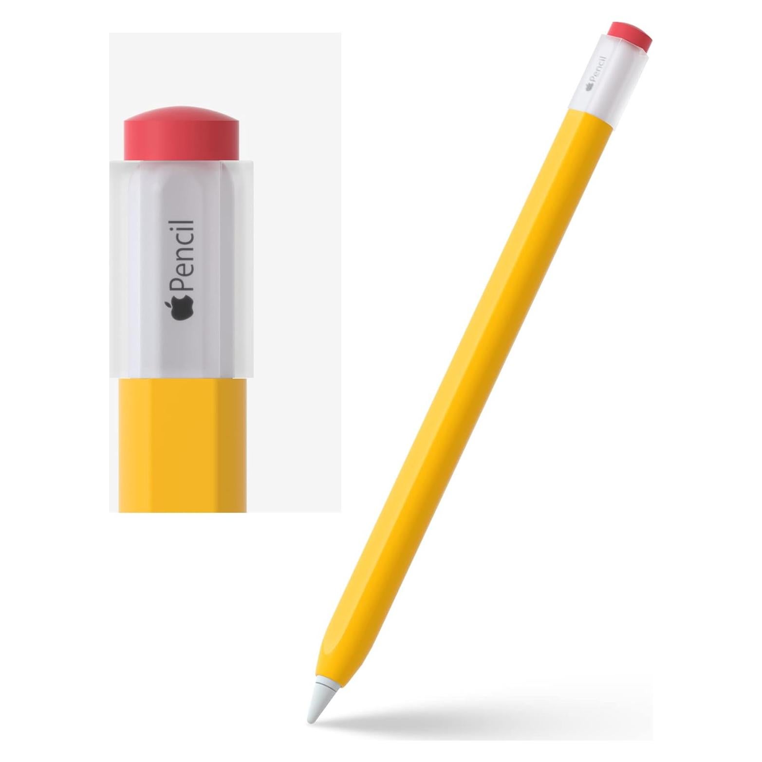 Funda de Silicona ELETIUO para Apple Pencil 2ª Gen Amarillo