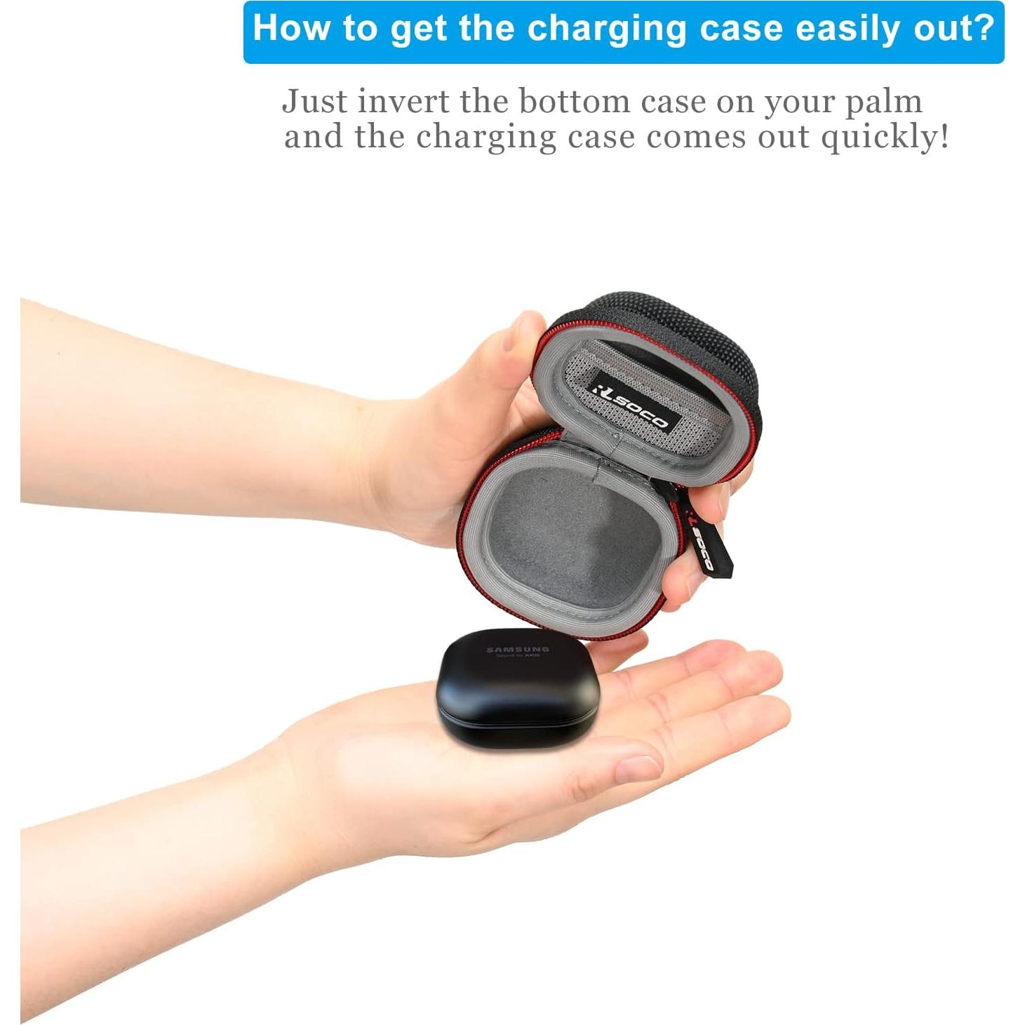 Funda Dura RLSOCO para Samsung Galaxy Buds FE/2 Pro/Live - Negro