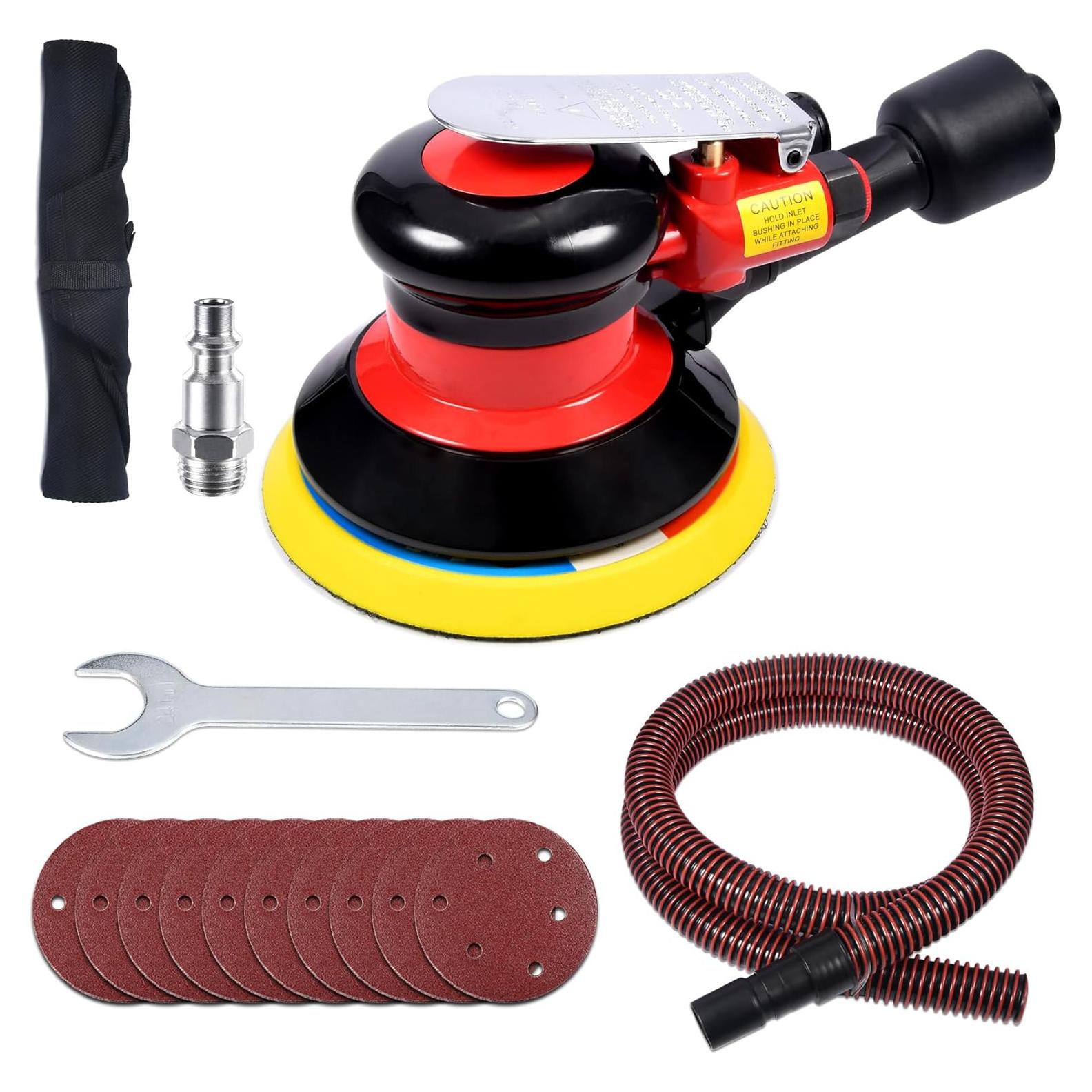 Lijadora Orbital Neumática SHININGEYES 5" Doble Acción