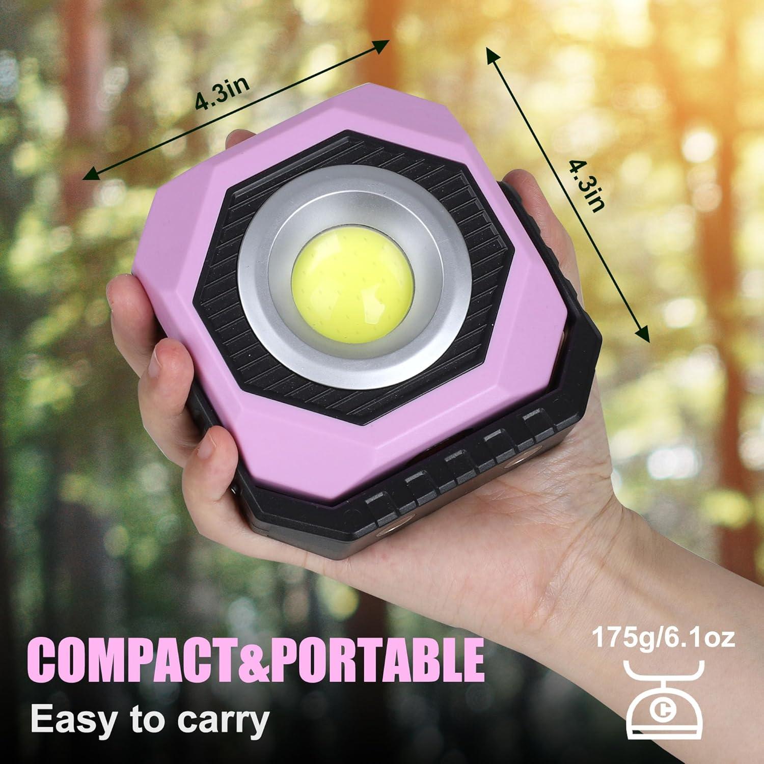 Luz de Trabajo Solar LED SEAMGAIC 500LM Inalámbrica 2 Paquete