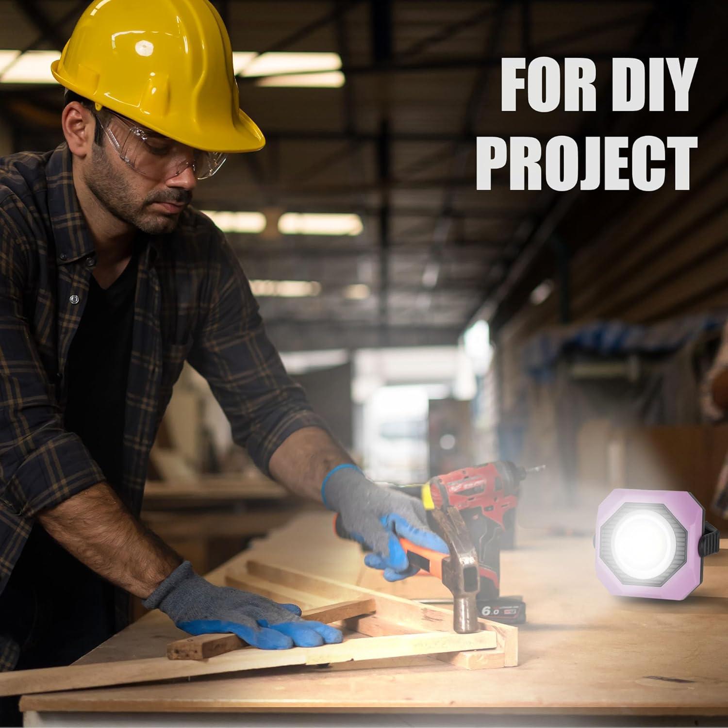 Luz de Trabajo Solar LED SEAMGAIC 500LM Inalámbrica 2 Paquete