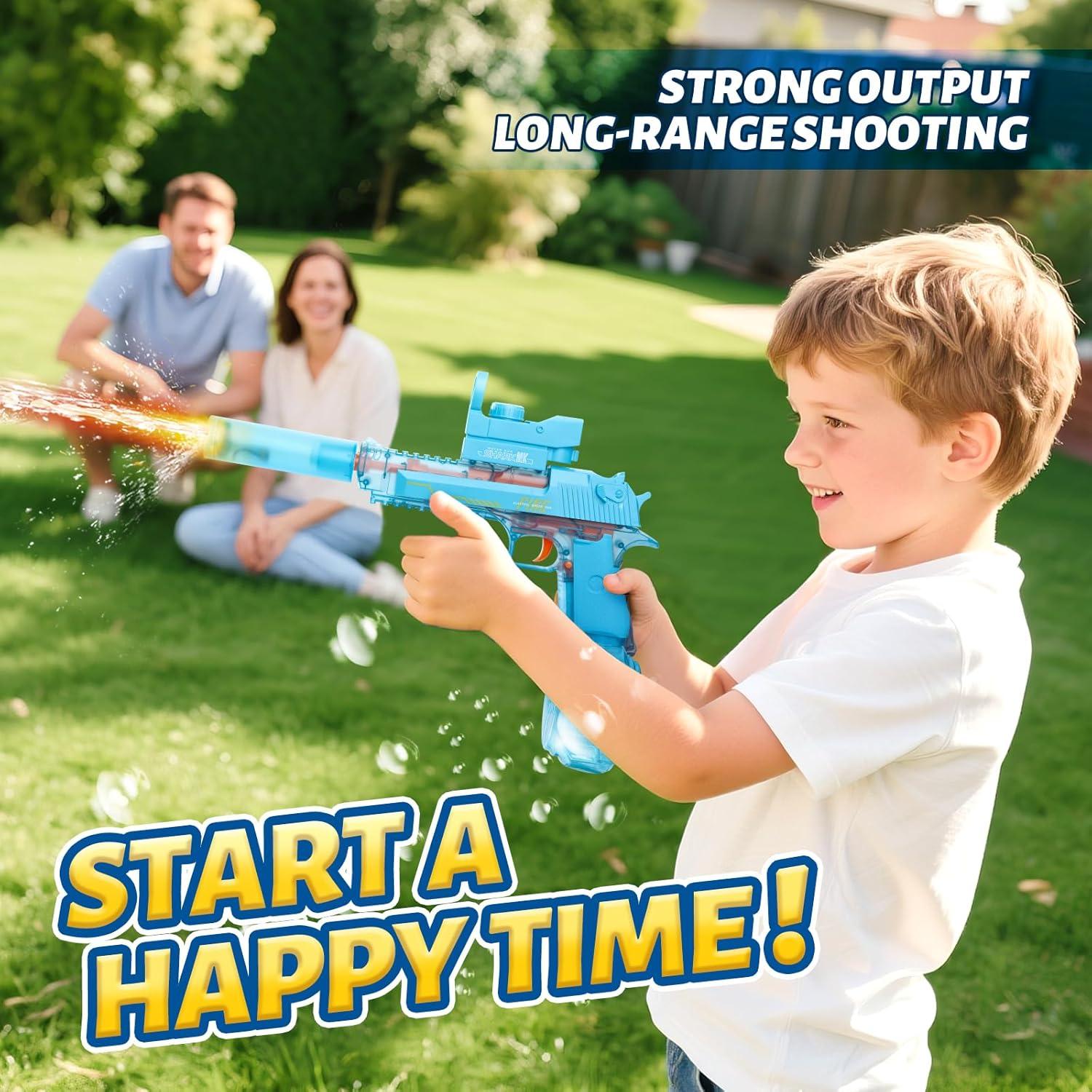 Pistola de Agua Eléctrica PhotonSplash 425ml Azul - Juguete para Niños y Adultos