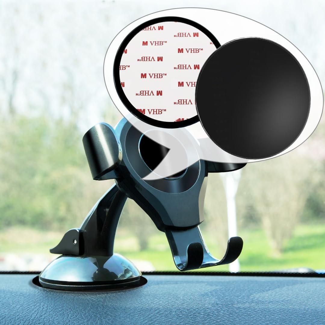 Disco de Montaje Adhesivo 80mm AYWFEY para Soporte de Auto