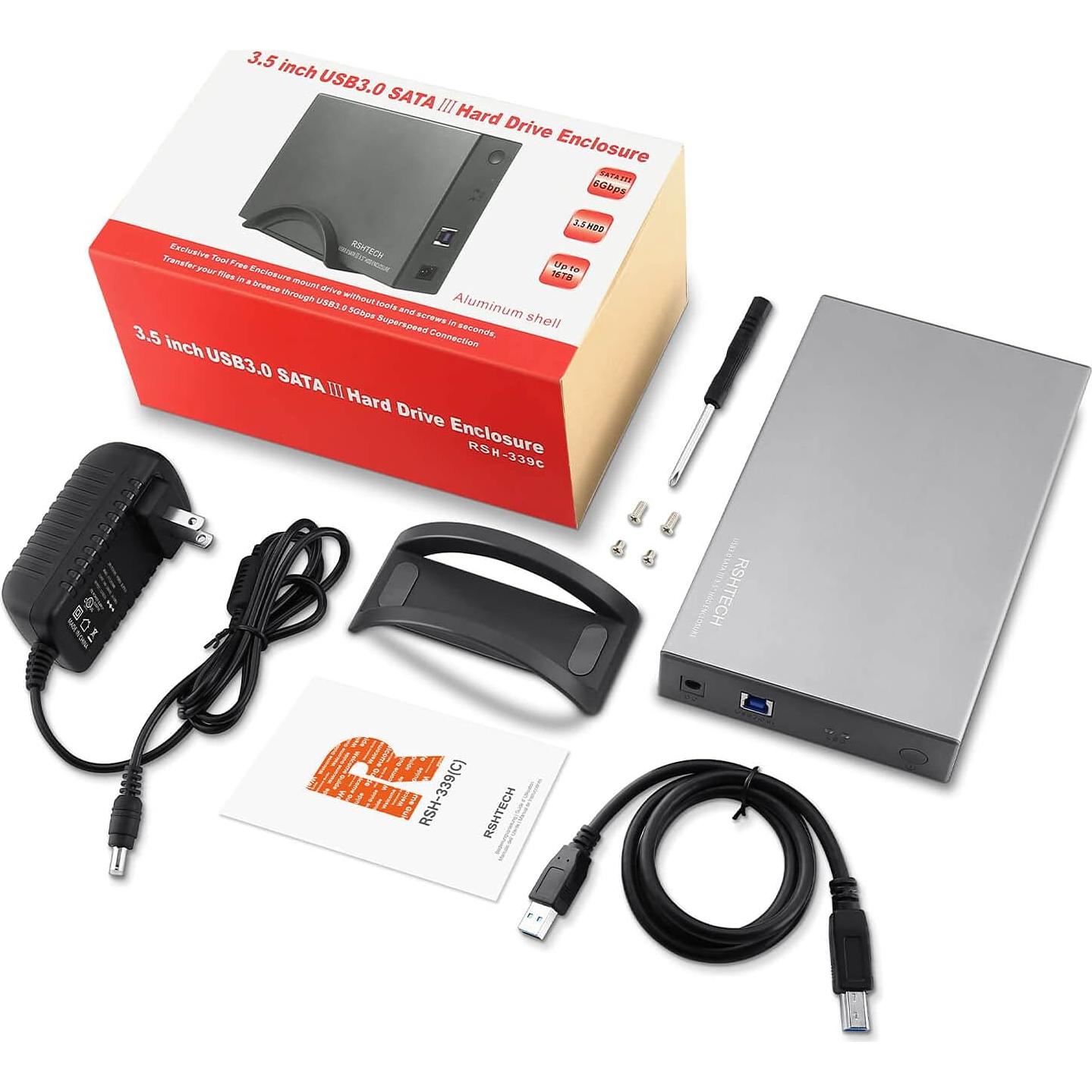 Caja Externa de Disco Duro RSHTECH RSH-339 USB 3.0 16TB