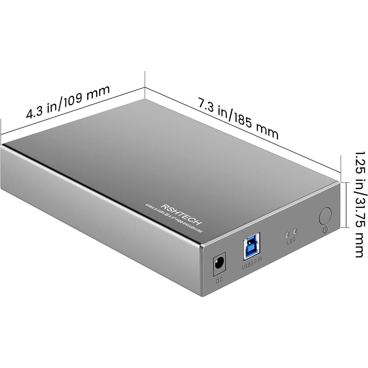 Caja Externa de Disco Duro RSHTECH RSH-339 USB 3.0 16TB
