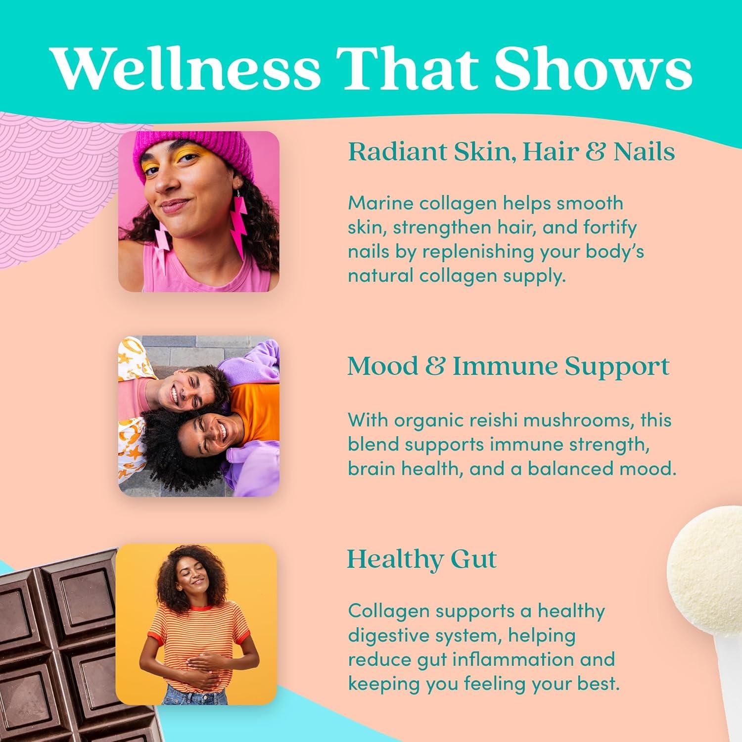 Polvo de Péptidos de Colágeno Marino Further Food 210g Chocolate