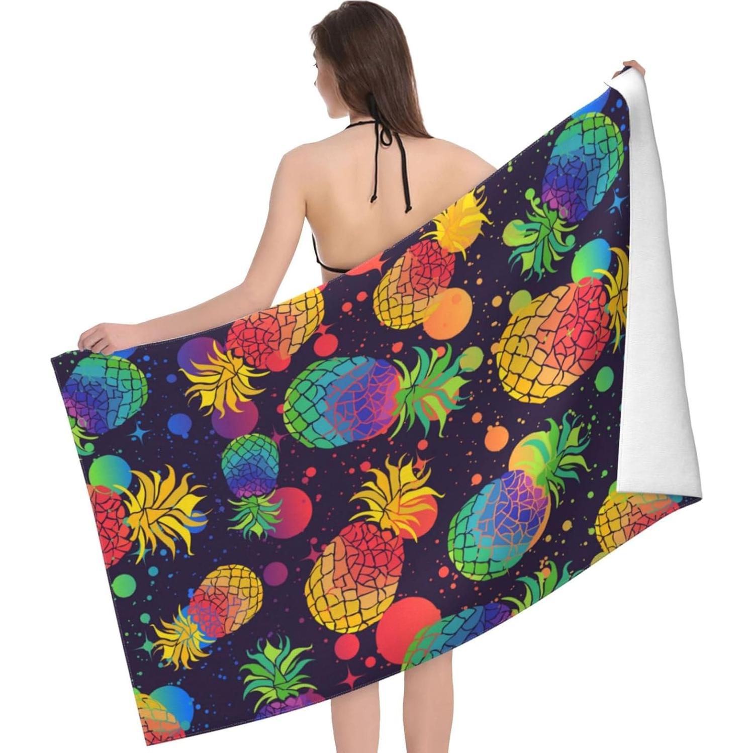 Toalla de Playa VOOHDDY Microfibra Secado Rápido 132x81cm