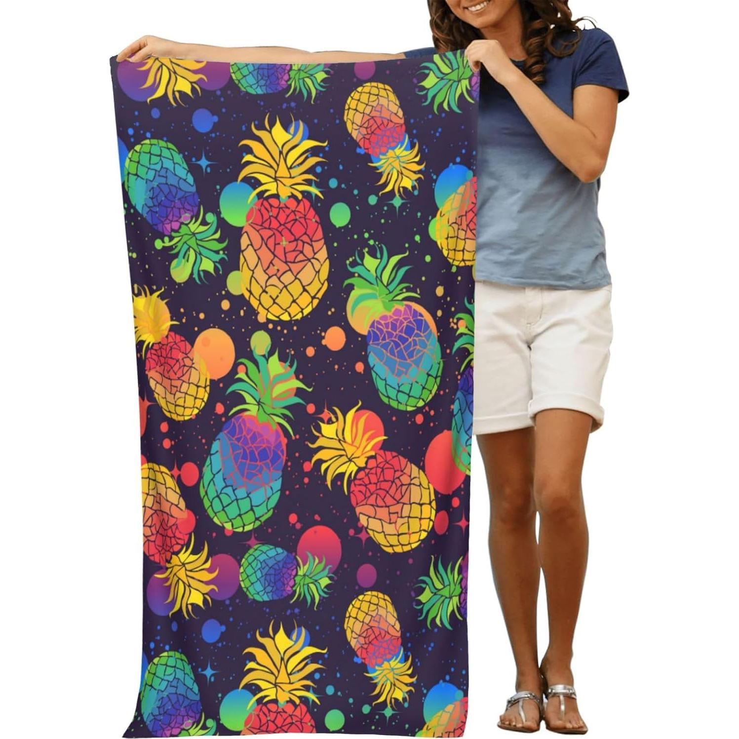 Toalla de Playa VOOHDDY Microfibra Secado Rápido 132x81cm