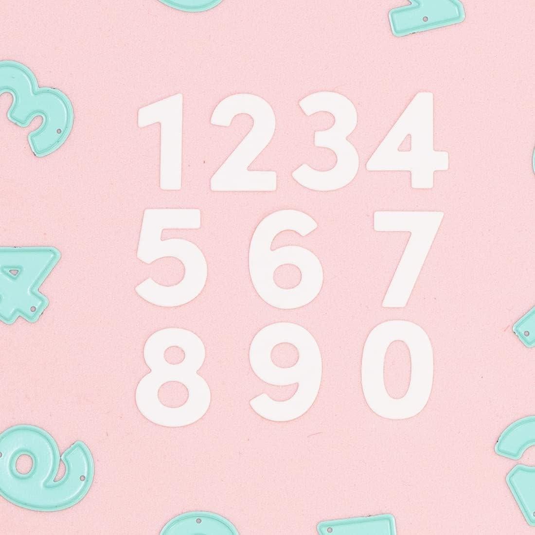 Set de 10 Troqueles Números Craftelier 2 cm para Scrapbooking