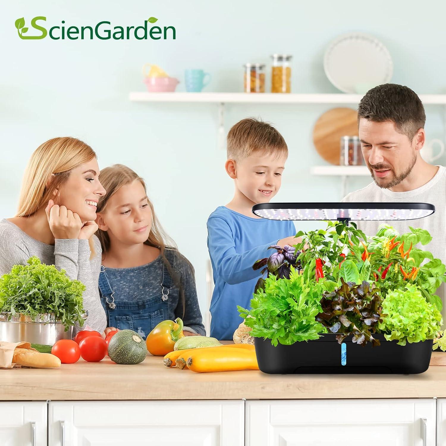 Sistema de Cultivo Hidropónico ScienGarden 12 Cápsulas Ajustable