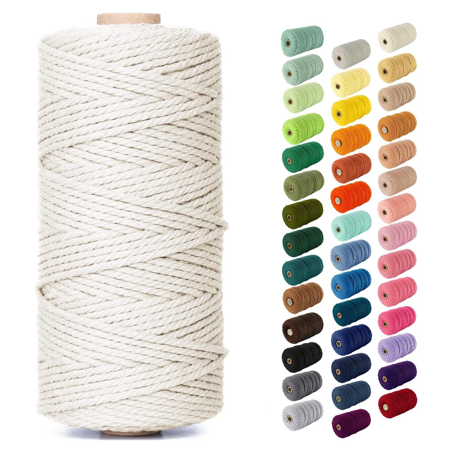 Cuerda de Macramé Nook Theory 3mm 100m Algodón Crema