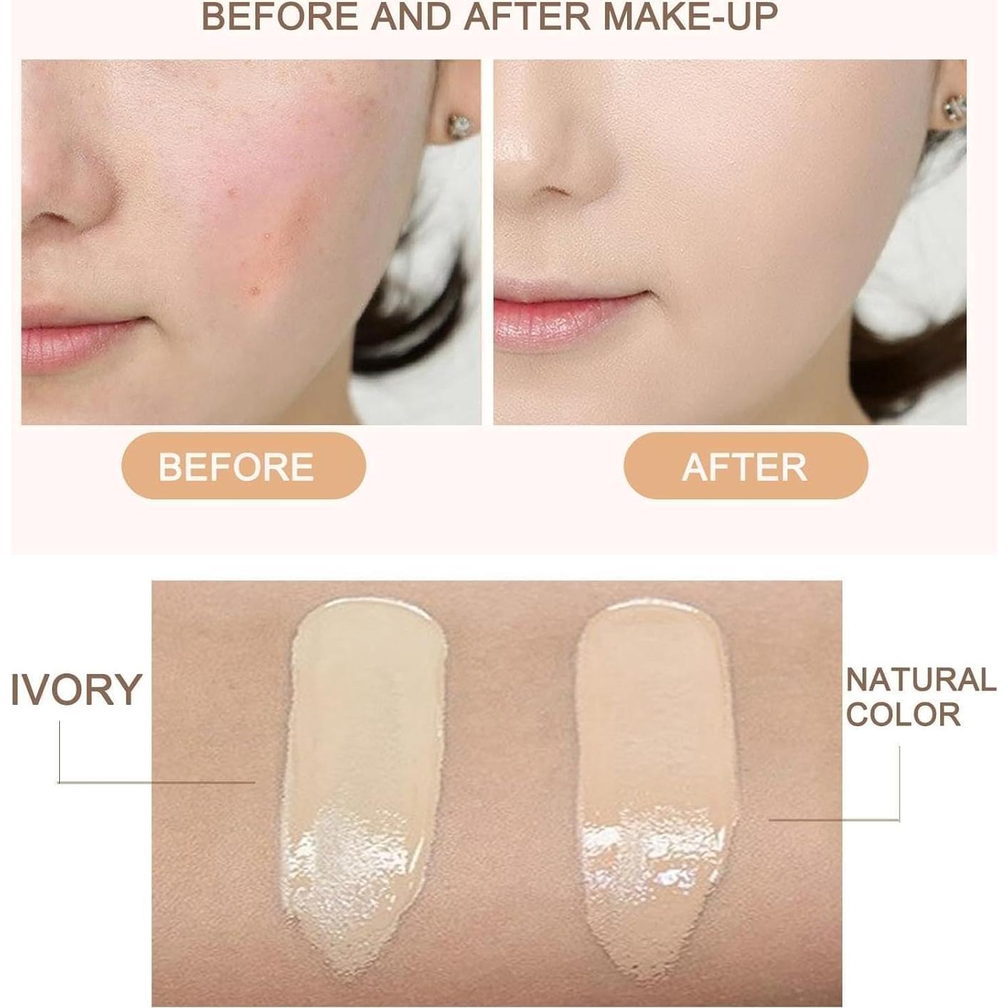 Crema CC de Cojín de Aire EdmEr - Corrector Hidratante A-Marfil