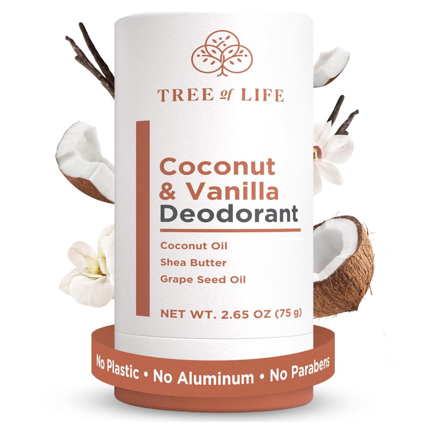 Desodorante Natural Tree of Life Beauty Coco y Vainilla 75g