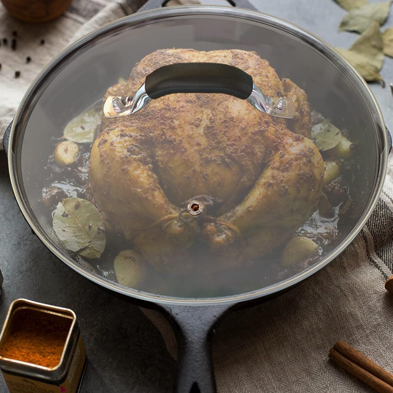 Tapa de Vidrio Templado 21 cm WishDirect para Sartén Lodge