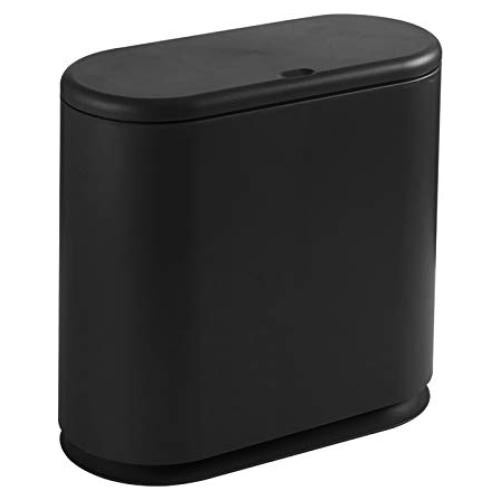 Cubo de Basura Plástico PENGKE 10 Litros Negro con Tapa