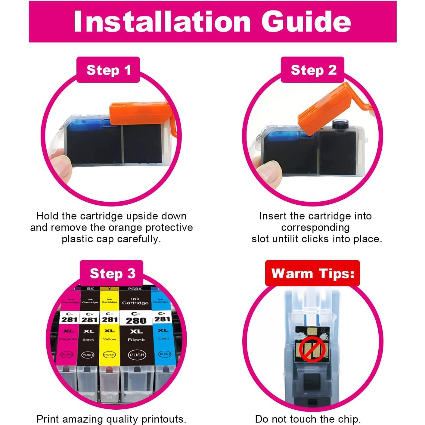 Tóner Amarillo CLI-281 XXL Compatible Canon 281XXL 2-Pack