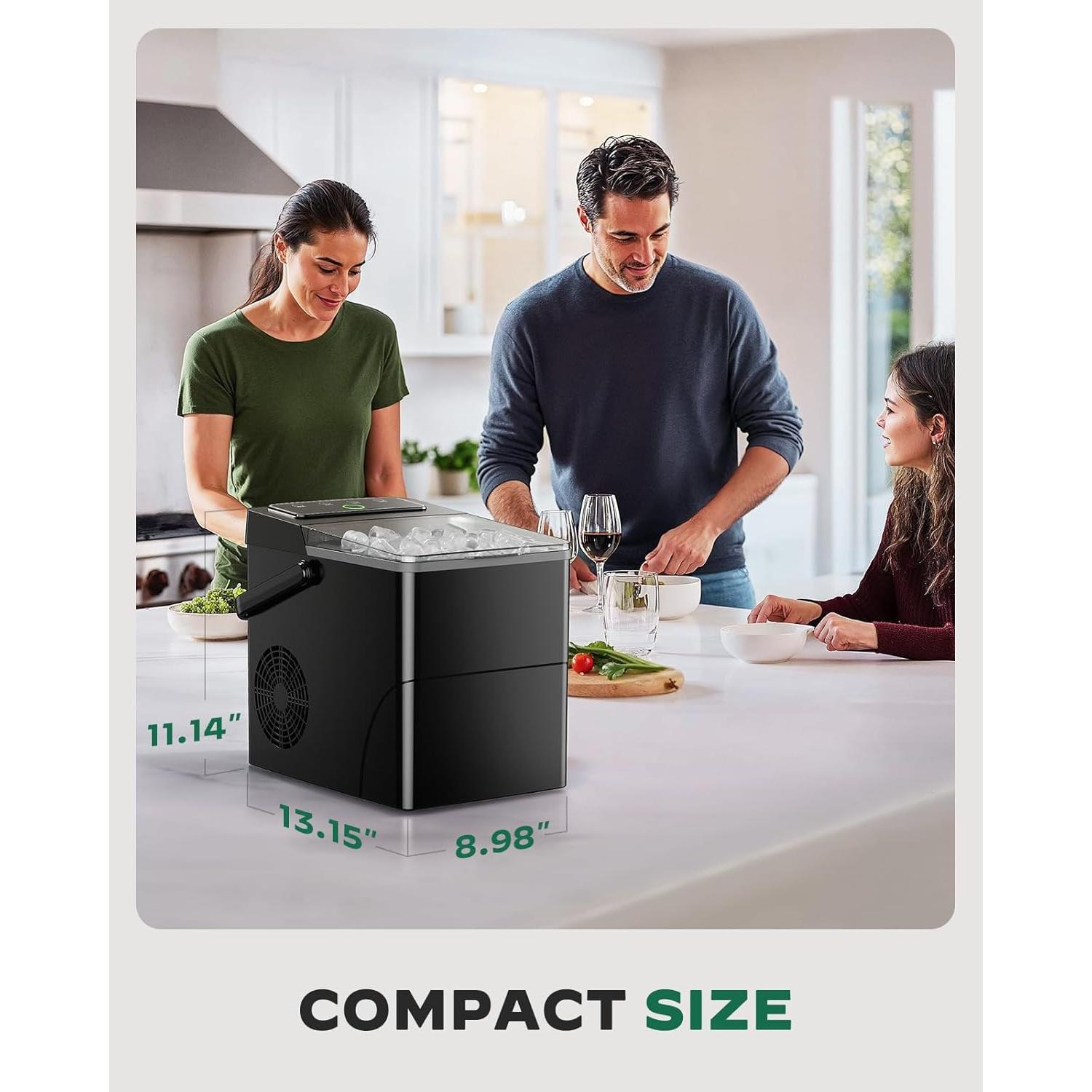 Fabricador de Hielo Totnz Boost 2.5L Autolimpiante Negro