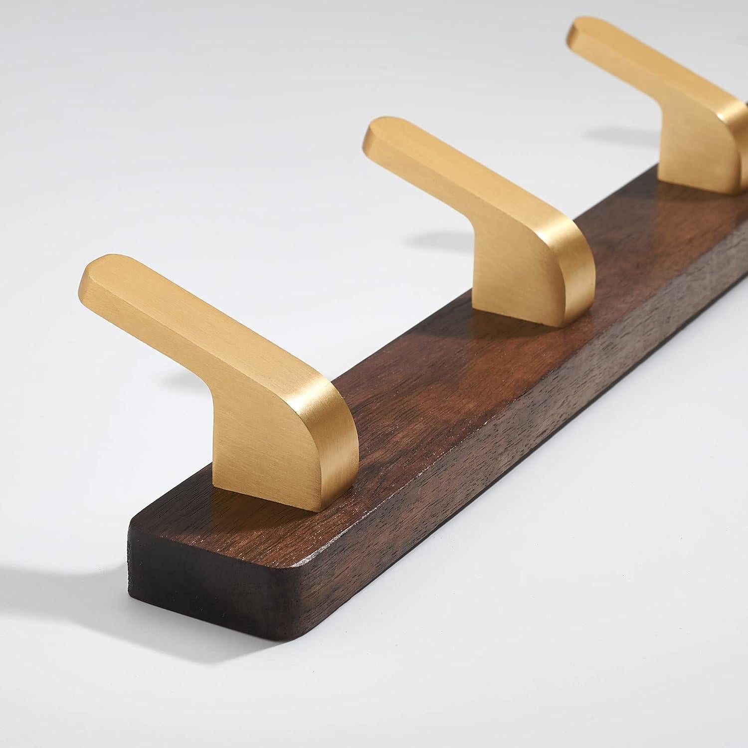 Perchero de Pared SARIHOSY de Madera y Metal 3 Ganchos Rústicos