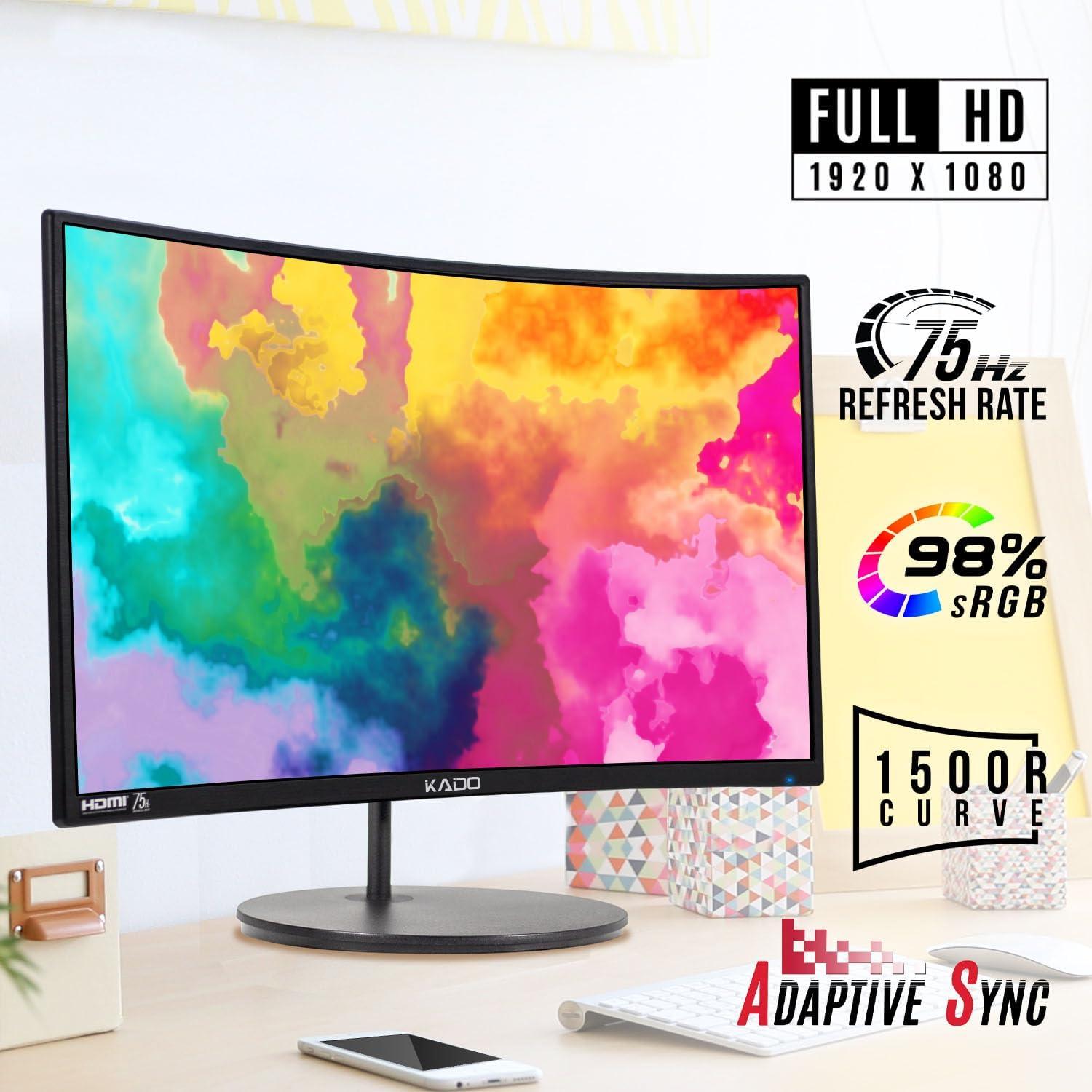 Monitores Curvados Kado C27 Dual 27" 1920x1080 75Hz HDMI