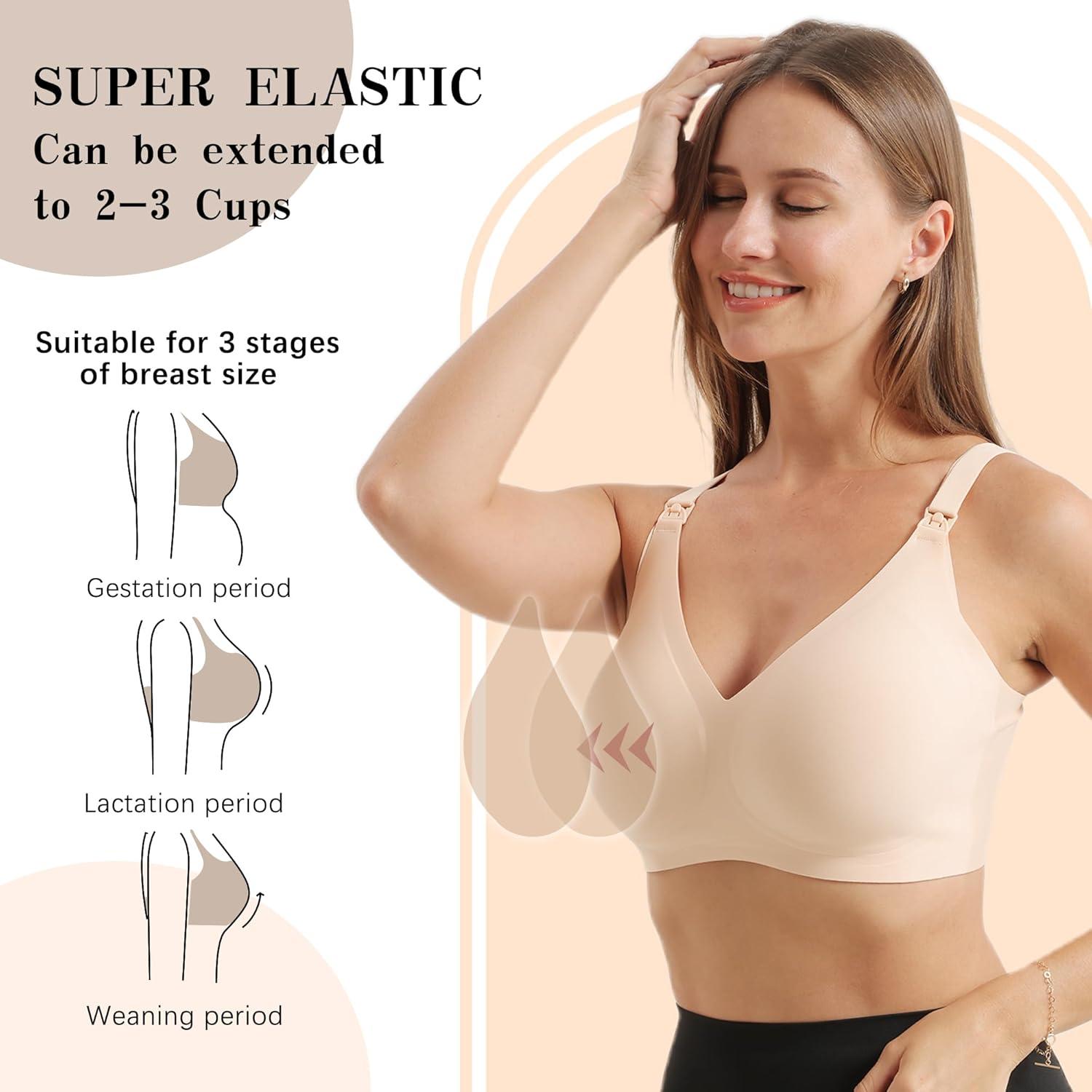 Pack 2 Sujetadores de Lactancia Sin Costuras Foamalusion - Negro/Nude